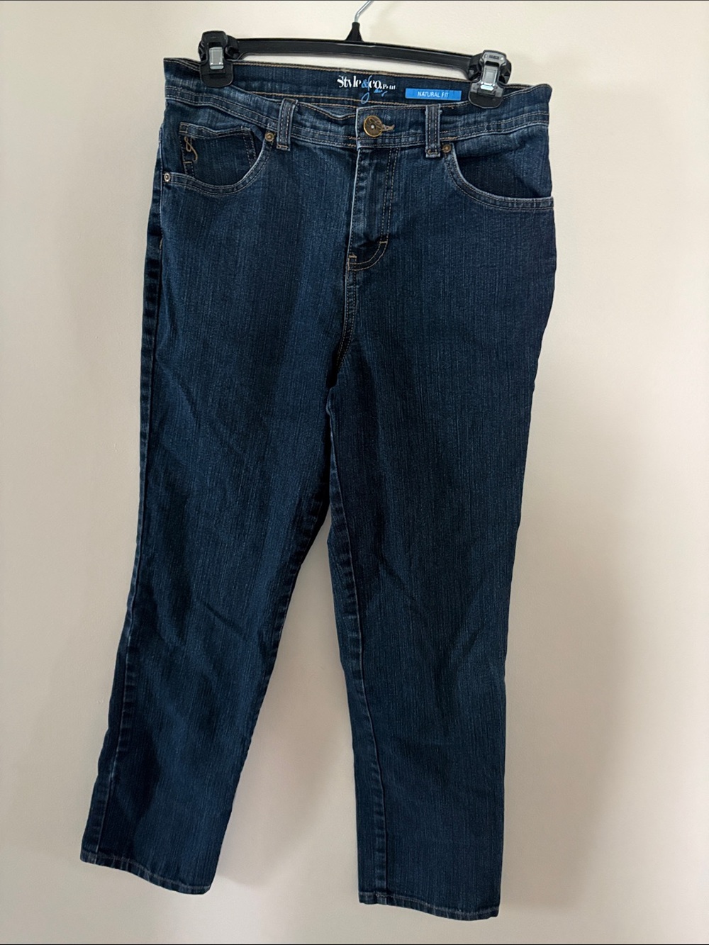 Style & Co. Dark Blue Straight Leg Jeans